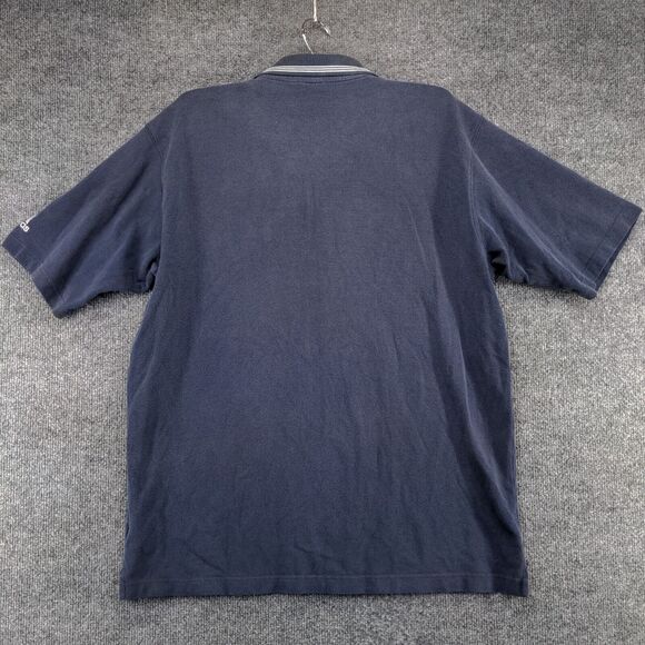 Adidas Men's NSCAA Soccer Polo Shirt Blue Large Short Sleeve Embroidered Logo - Picture 5 of 13